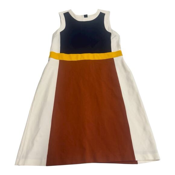 Tory Burch Dresses & Skirts - TORY BURCH XL Mya Navy Copper Colorblock Stretch Ponte Knit Sheath Dress